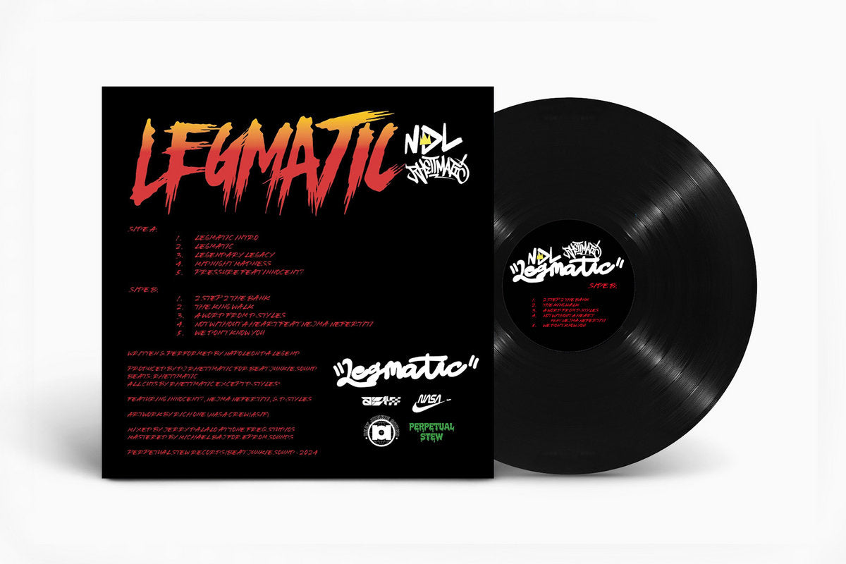 "LEGMATIC" LP - by Napoleon Da Legend & DJ Rhettmatic (Black Vinyl)