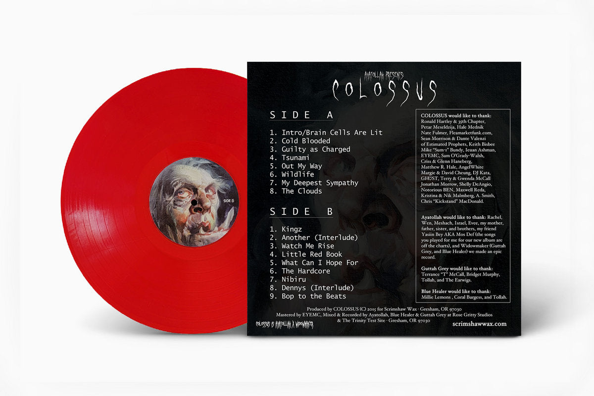 "COLOSSUS" LP - by Widowmaker and Ayatollah (Translucent Red Vinyl)